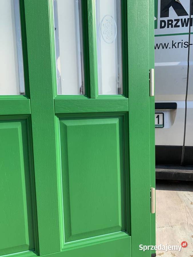 DRZWI ZEWNĘTRZNE ANGIELSKIE 75cmZIELONE RAL 6001