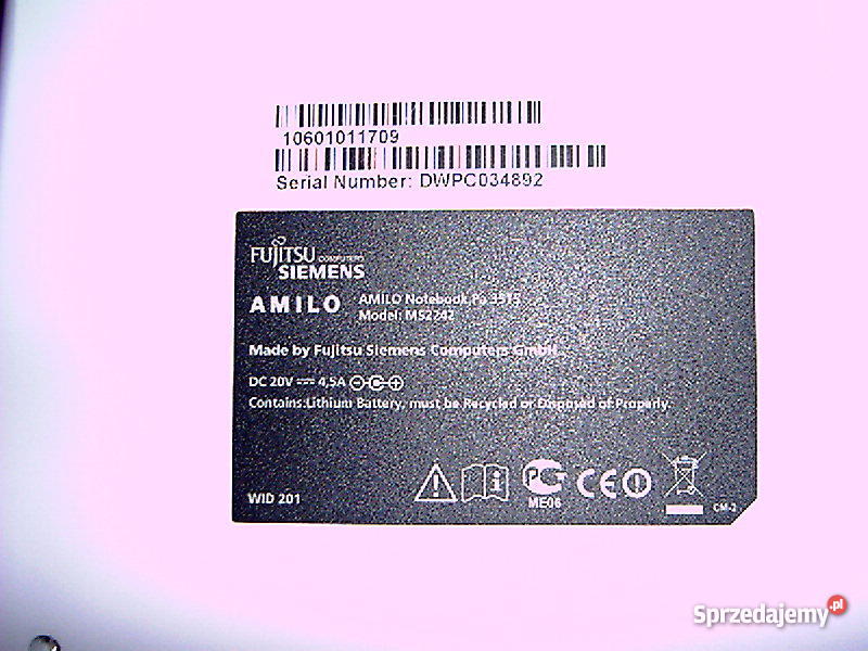Laptop Fujitsu Simens Amilo Pa 3515 Chełm