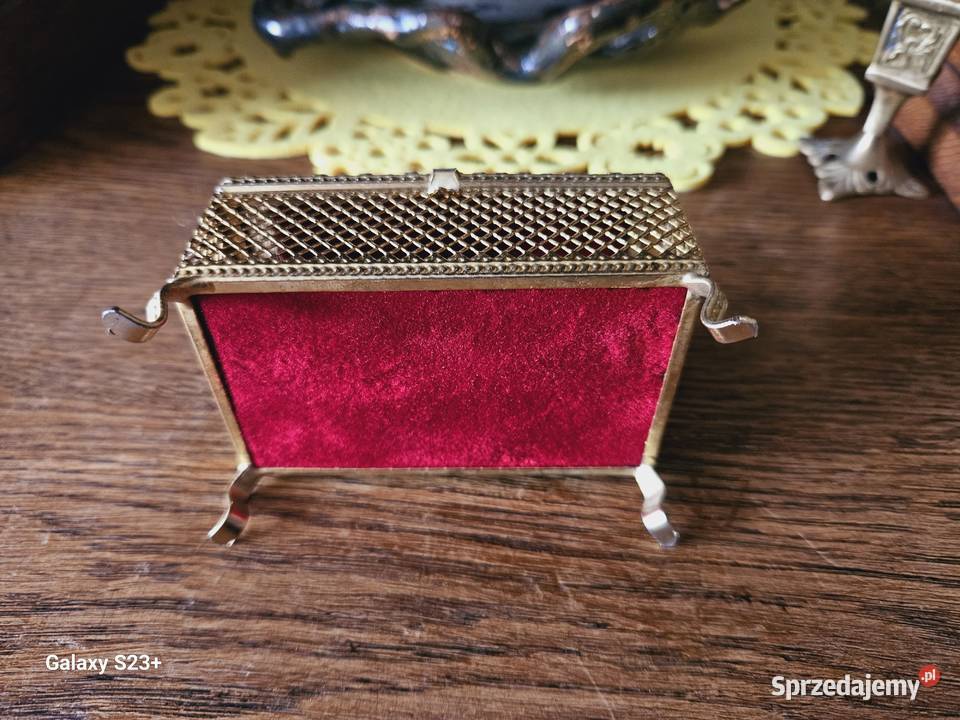 Szkatułka Francja piękna stara unikatowa retro Piastów