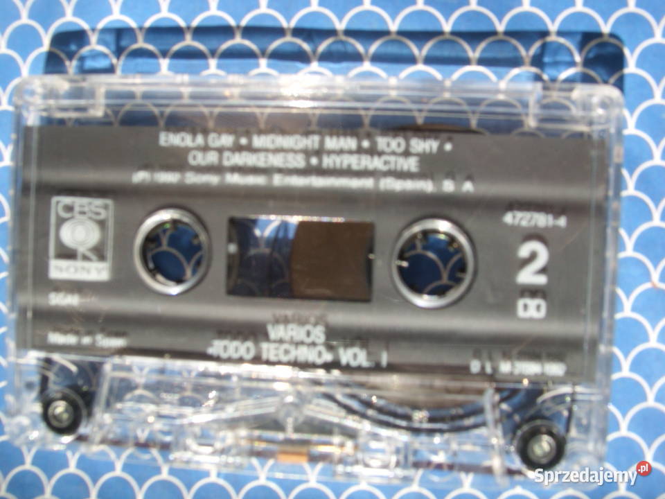 Kaseta TODO TECHNO VOL 1 1992 Płyty i kasety