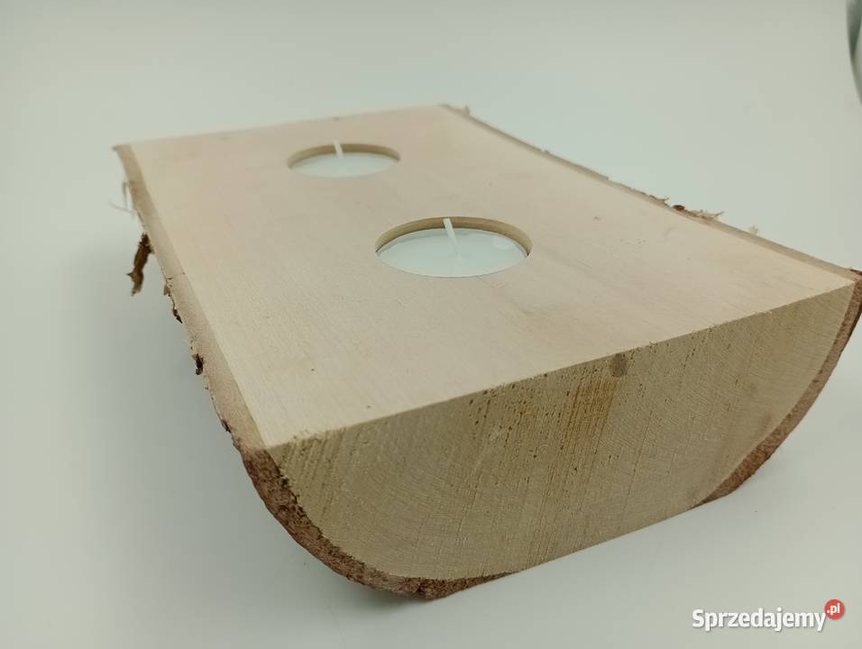 KLIMATYCZY DREWNIANY ŚWIECZNIK PODGRZEWACZE