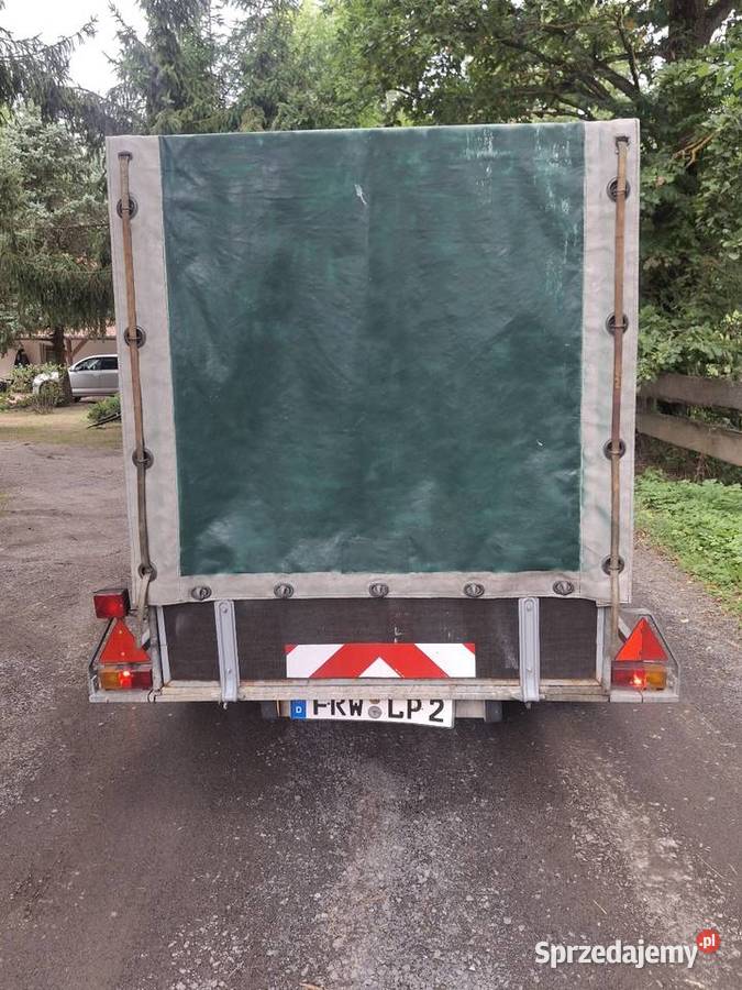 Przyczepa dwuosiowa 300x130x150 plandeka Krosno Odrzańskie