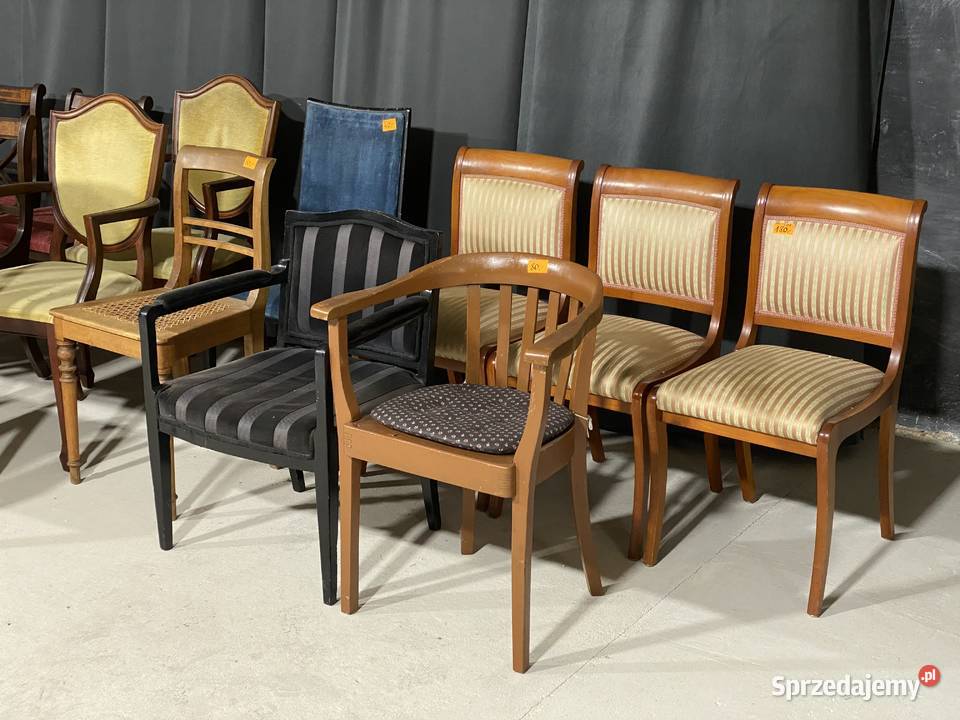 Krzesła i fotele stylowe na sztuki i w Budno sprzedam