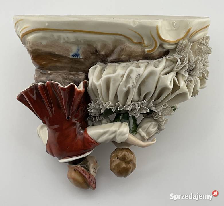 Figurka UNTERWEISSBACH porcelana koronka DRESDEN Kraków sprzedam
