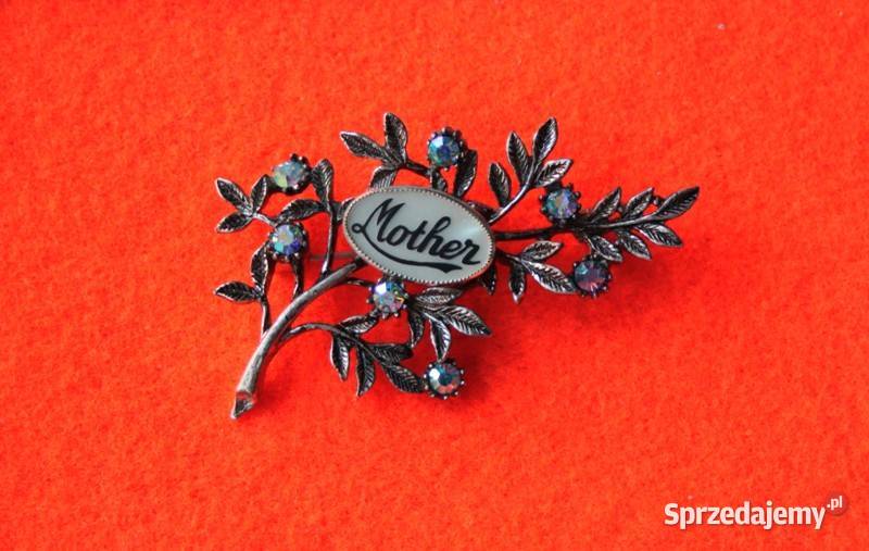 Stara angielska broszka Matki