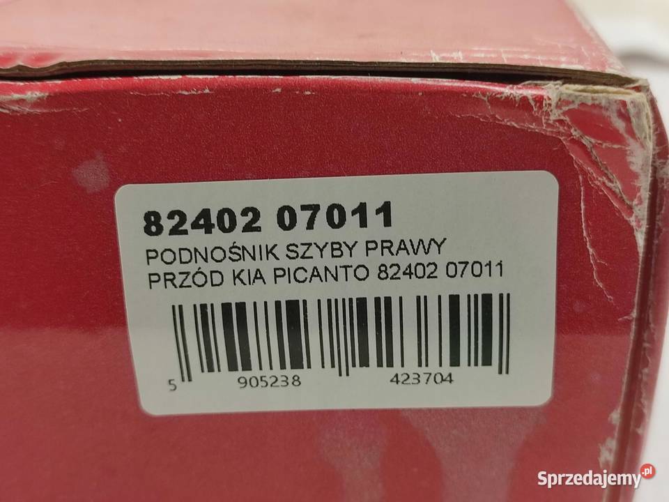 PODNOŚNIK SZYBY PRAWY PRZÓD KIA PICANTO SA 0411 osobowe Mechanizmy opuszczania szyb Mechanizmy opuszczania szyb