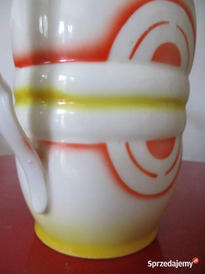 Art Deco Dzban Dzbanek Oscar Schaller lata 30 Nieporęt