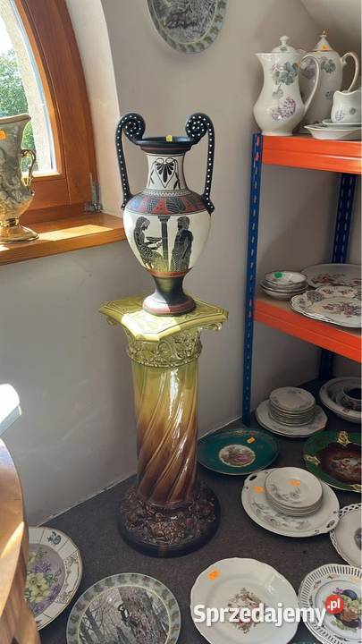 Porcelanowy postument Do kwiatów Pod rzeźbę czy pomorskie Gdańsk