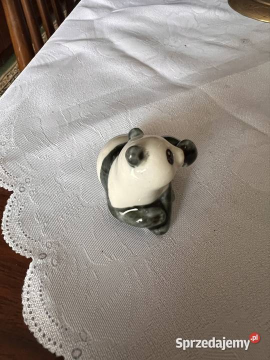 Porcelanowa vintage panda Bytom