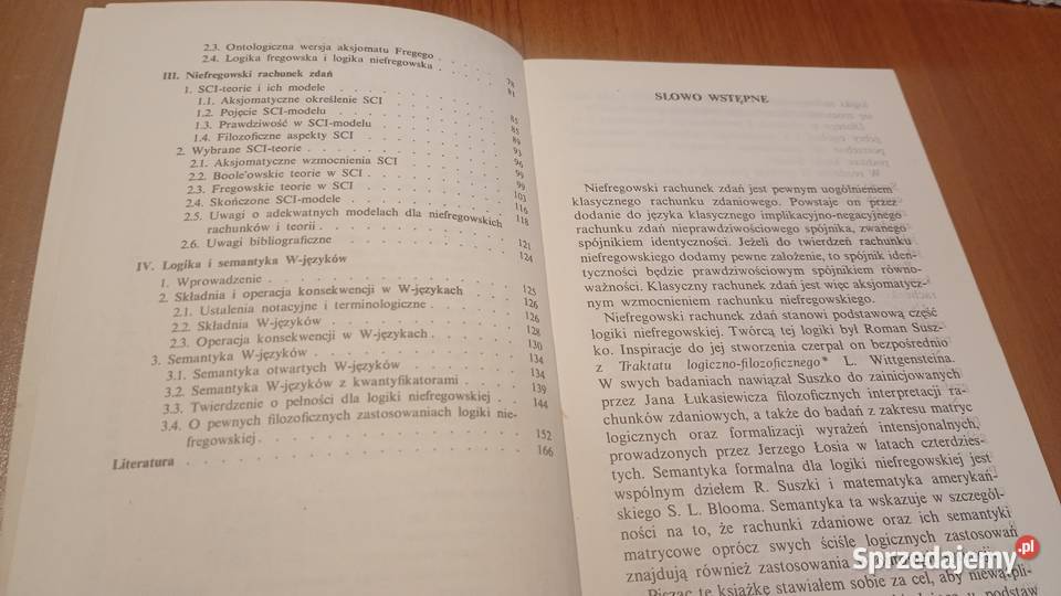 Zarys logiki niefregowskiej Mieczysław Omyła Gdańsk