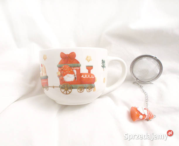 świąteczny kubek z lokomotywą mikołaj kubek z Kubki Olsztyn sprzedam