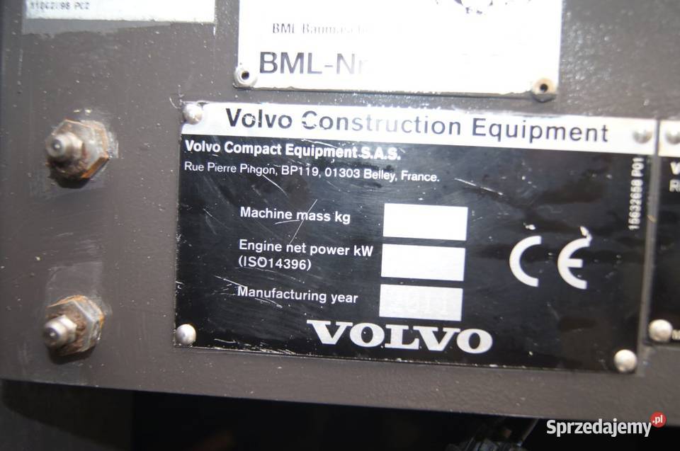 Koparka gasienicowa VOLVO EC27C Kabina