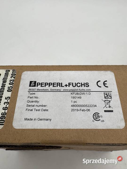 PepperlFuchs KFU8DW1D 190149 Kontroler prędkości Warszawa