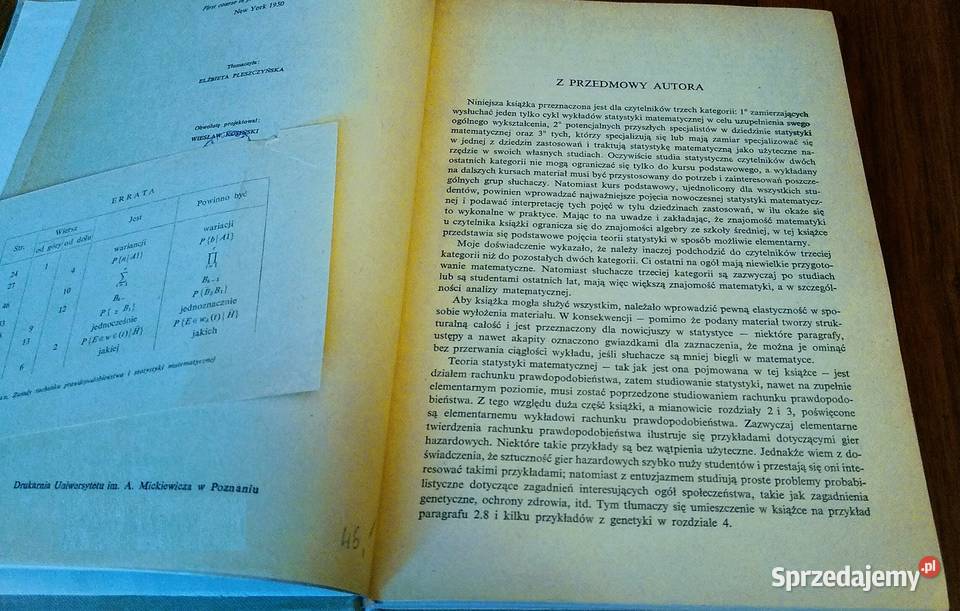 Zasady rachunku prawdopodobieństwa i statystyki Gdańsk