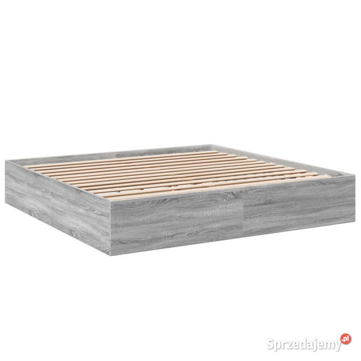 Rama łóżka szary dąb sonoma 200x200 WM3280991 203cm Warszawa sprzedam