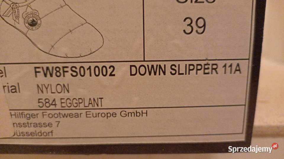 Kapcie puchowe Tommy Hilfiger Tarnowo Podgórne