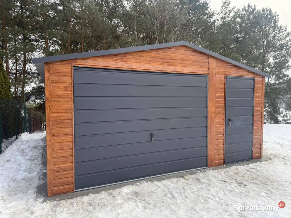 Garaż Blaszany 5x6 Drewnopodobny Złoty Dąb Bytom sprzedam