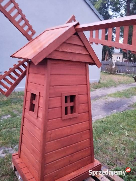 Duży drewniany wiatrak Pozostałe Grodziec sprzedam