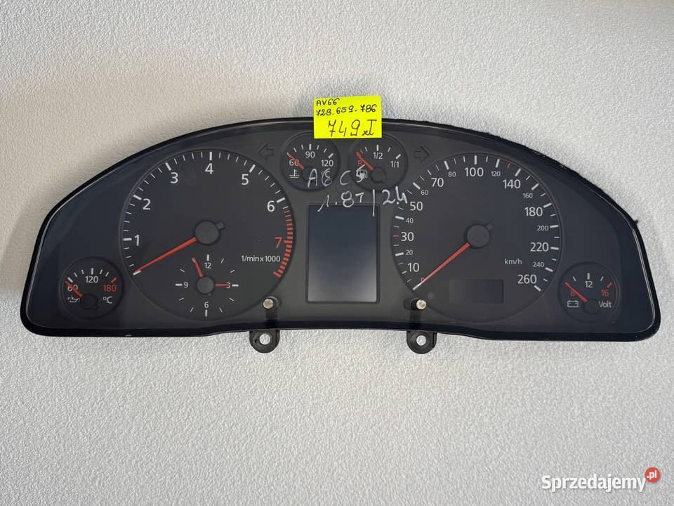 LICZNIK ZEGARY AUDI A6 C5 VDO 4B0919880H Warszawa