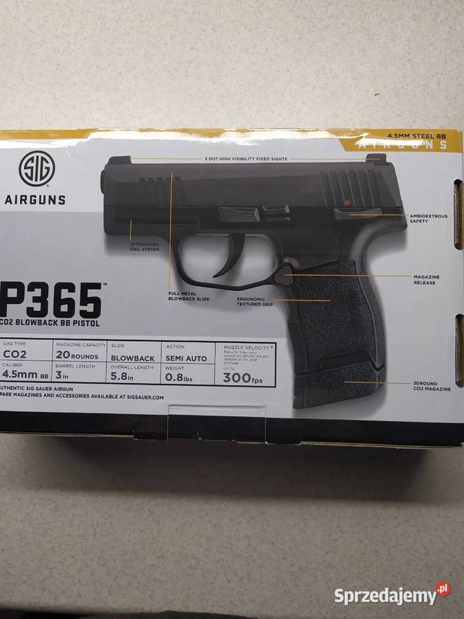 Wiatrówka Sig Sauer P 365 Sporty strzeleckie i myślistwo Kępa