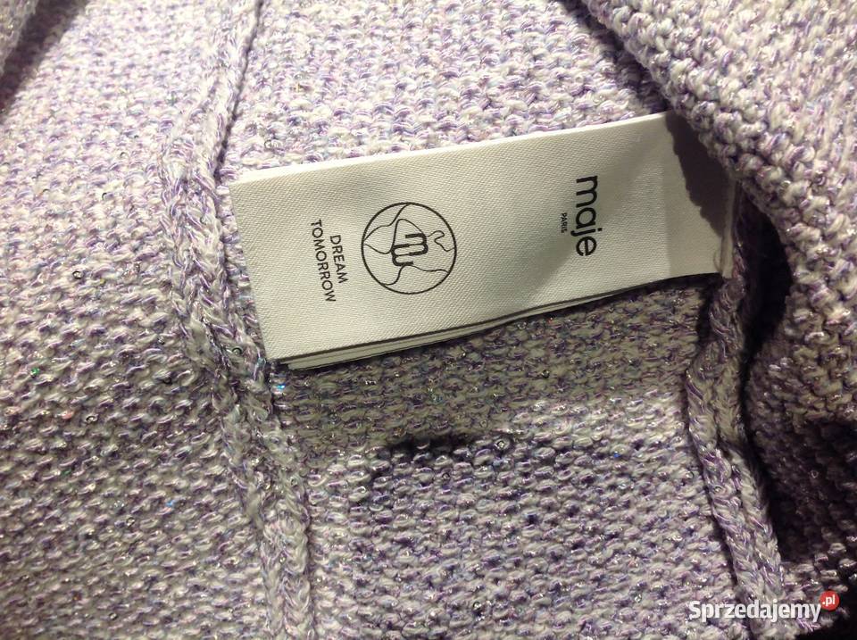 Kardigan Damski MAJE S z Blyszczącą Przędzą NOWY lubuskie Nowa Sól