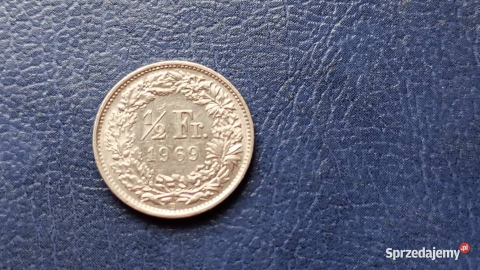 Stare monety 12 frank 1969 B Szwajcaria podkarpackie Lesko sprzedam