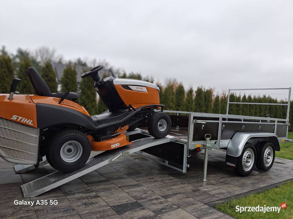 Przyczepka dmc 750 3mx15m 2 osie Alu najazdy oś Kleczew