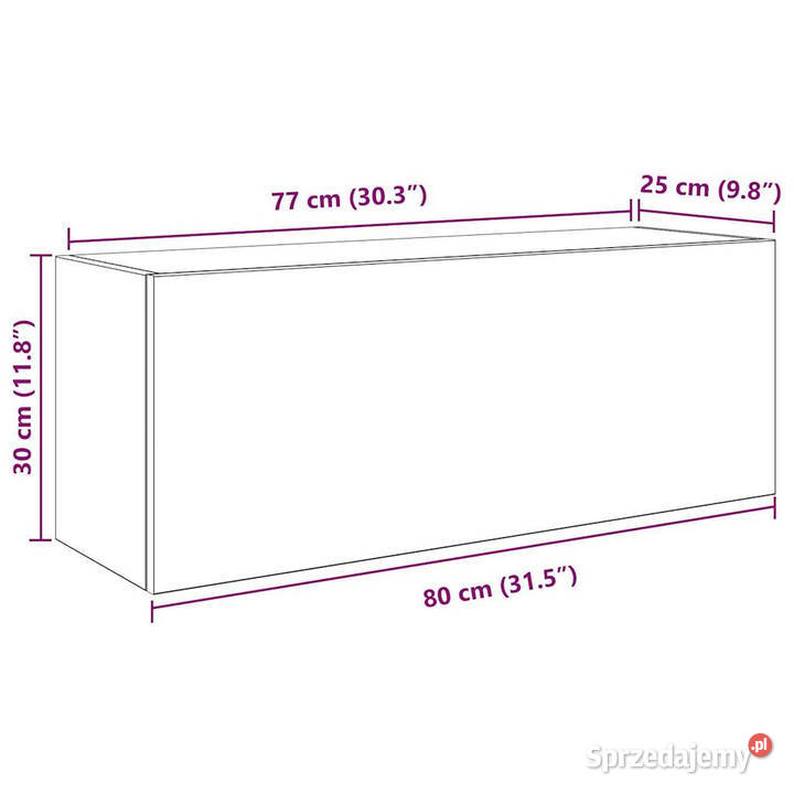 Wisząca szafka łazienkowa biała 80x25x30 Warszawa sprzedam