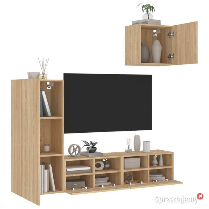 4cz zestaw mebli TV dąb sonoma materiał Warszawa