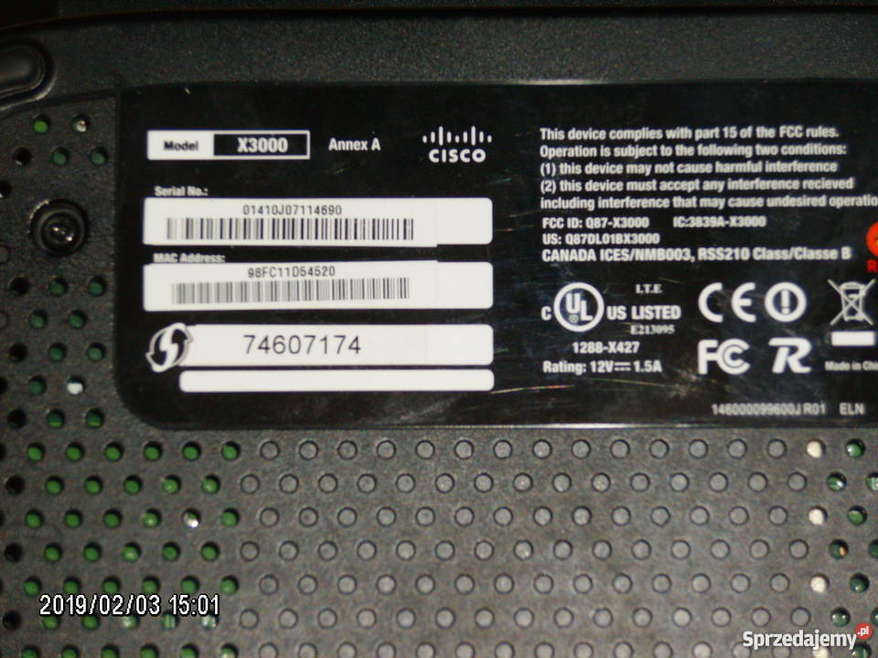 Router LinkSys X3000 CISCO Internet i komunikacja Kępno