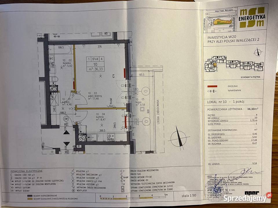 Mokotów 37m2 garaż podziemny 10m2 przeszklona 37m2 Warszawa