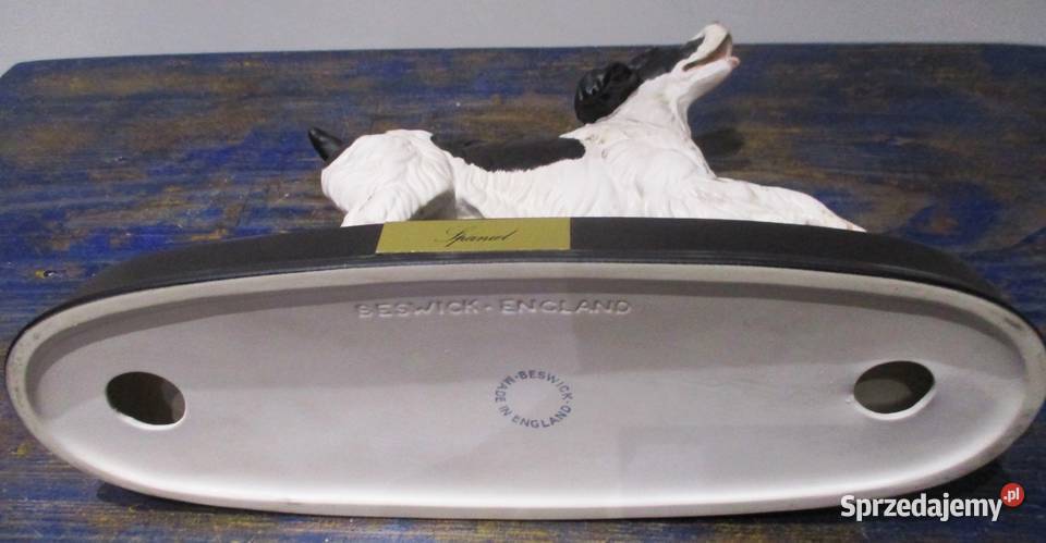 Duża Figura Pies Spaniel Beswick mazowieckie Nieporęt