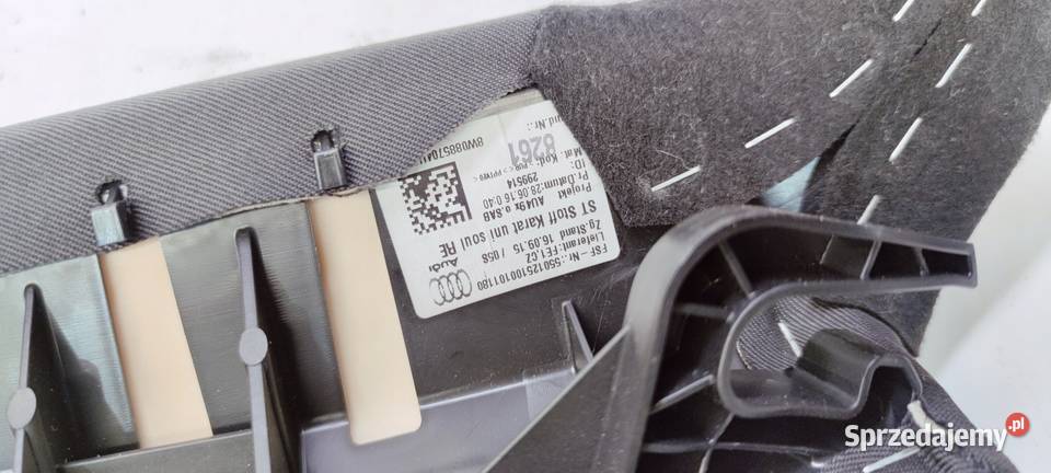 BOCZEK KANAPY PRAWY TYŁ MATER AUDI A4 B9