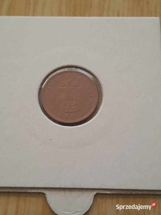 1 Santimi Łotwa 2008 r UNC wielkopolskie Konin