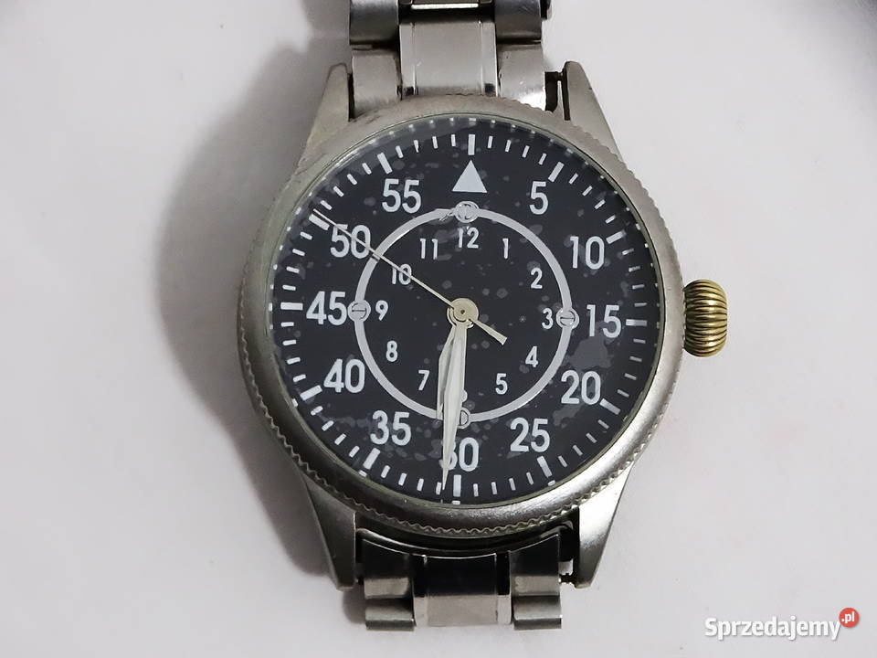 Replika męskiego mechanicznego zegarka pilota z Biłgoraj