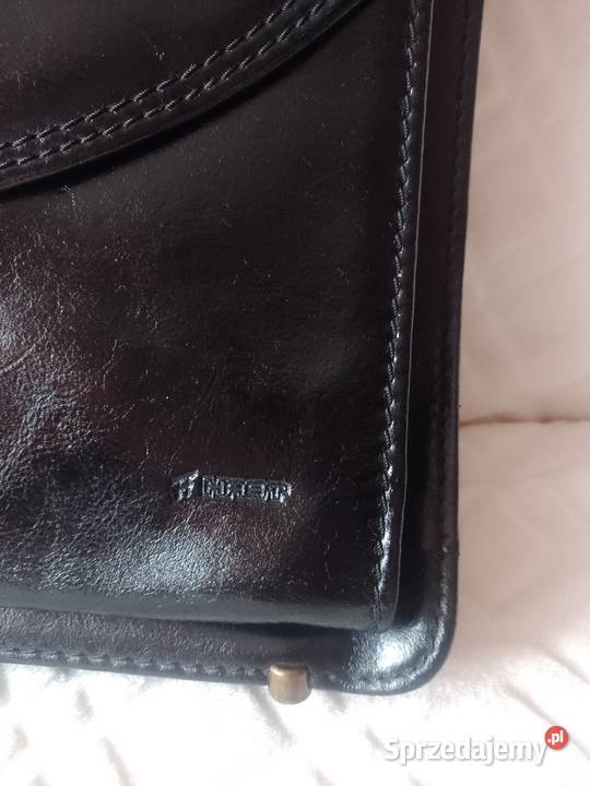 Real Leather Skórzana teczka aktówka torba do Torby i torebki Kraków