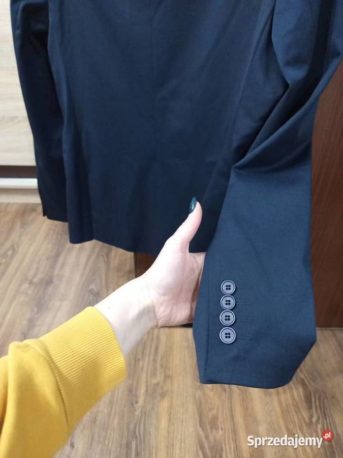 Marynarka męska firmy Rigon rozmiar 48 niebieski Męska