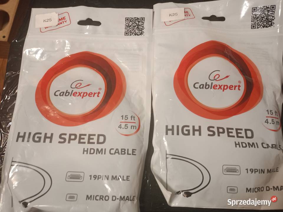 kable HDMI 19 pin małeMicro Dmałe