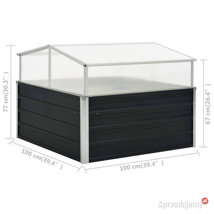 Inspekt antracytowy 100 x 100 x 77 stal Dom i Ogród mazowieckie Warszawa