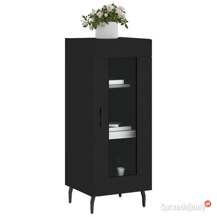 Szafka czarna 345x34x90 materiał drewnopochodny Warszawa