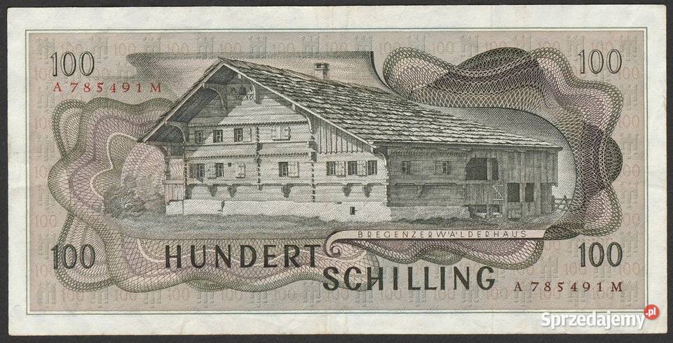 AUSTRIA 100 SCHILLING 1969 Łódź sprzedam