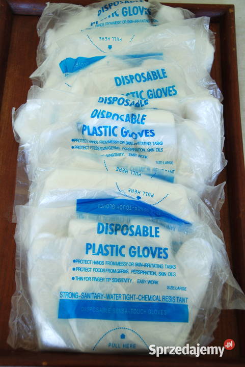 RĘKAWICE foliowe Jednorazowe 100 L mazowieckie Warszawa