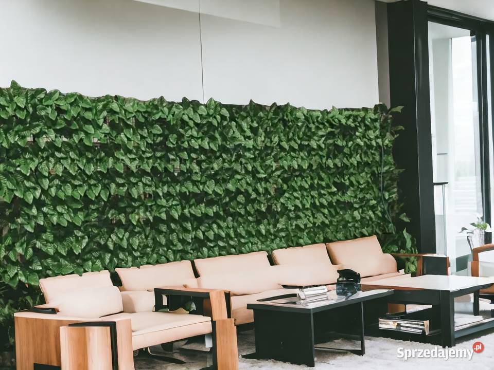 Żywopłot sztuczny bluszcz 3m x 50 Trytytki zielony Warszawa