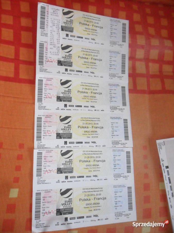 BILETY MISTRZOSTW EUROPY W SIATKÓWCE EURO 2013 P