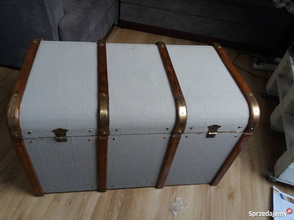 Piękny stary kufer renowacji w stylu Vintage Kraków sprzedam
