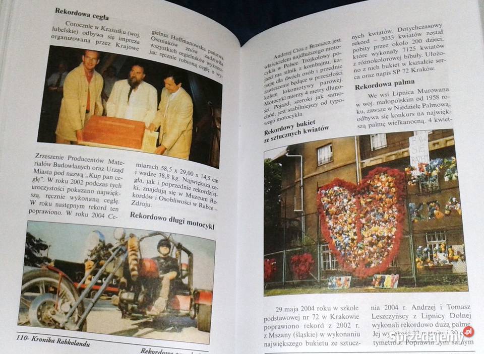 Polskie rekordy i osobliwości 5 Kronika Pozostałe