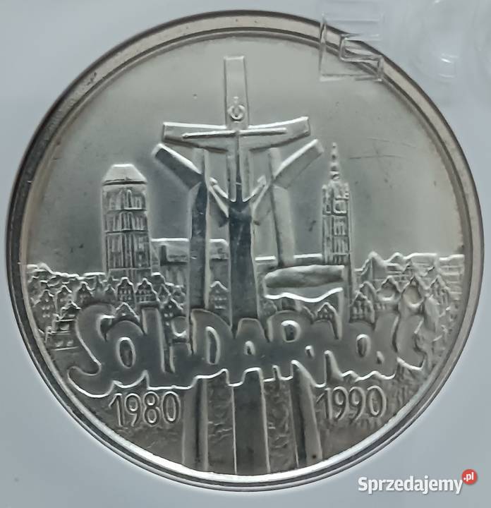 100 000 Solidarność 1990 r Typ B 4 GCN MS 63 Numizmatyka Konin