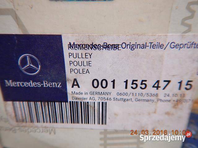 KOŁO ALTERNATORA MERCEDES A0011554715 OM 502 LA Pozostałe sprzedam