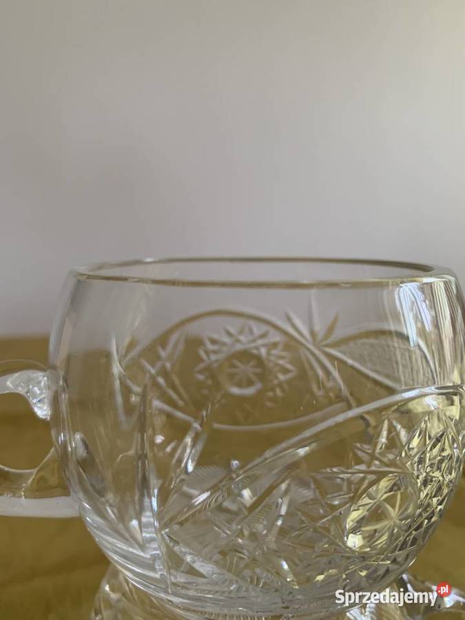 Kryształowe pucharki do ponczu z uszkiem Szczecin