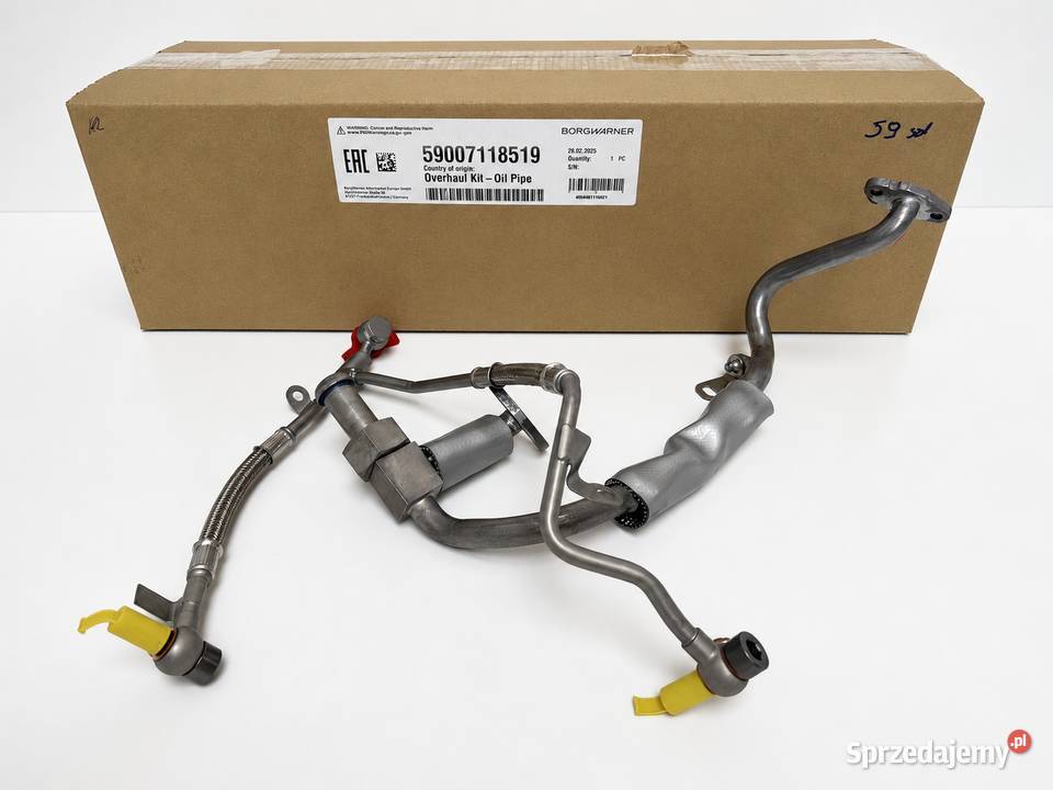 Nowe przewody olejowe BorgWarner 59007118519 ciężarowe mazowieckie Siedlce sprzedam